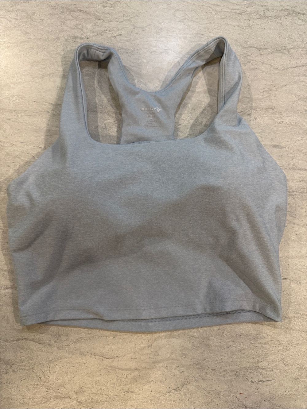 Old Navy Light Gray Racerback Sports Bra